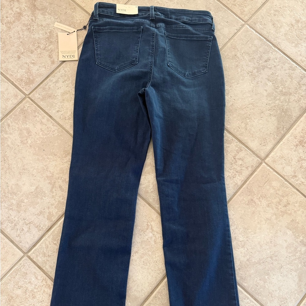 NYDJ Dark Blue Straight Leg Jeans